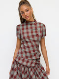 Jessie Plaid Blouse