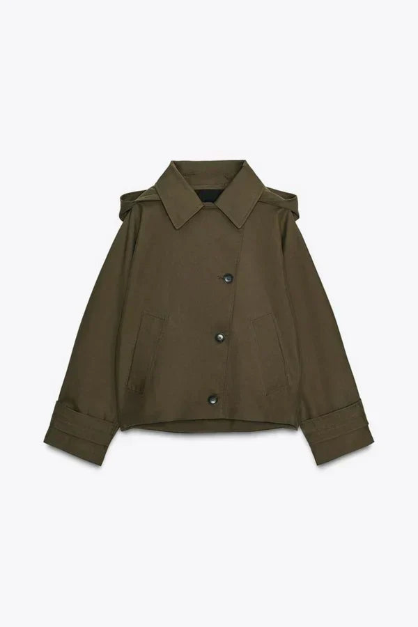 Amélie Hooded Trench Coat