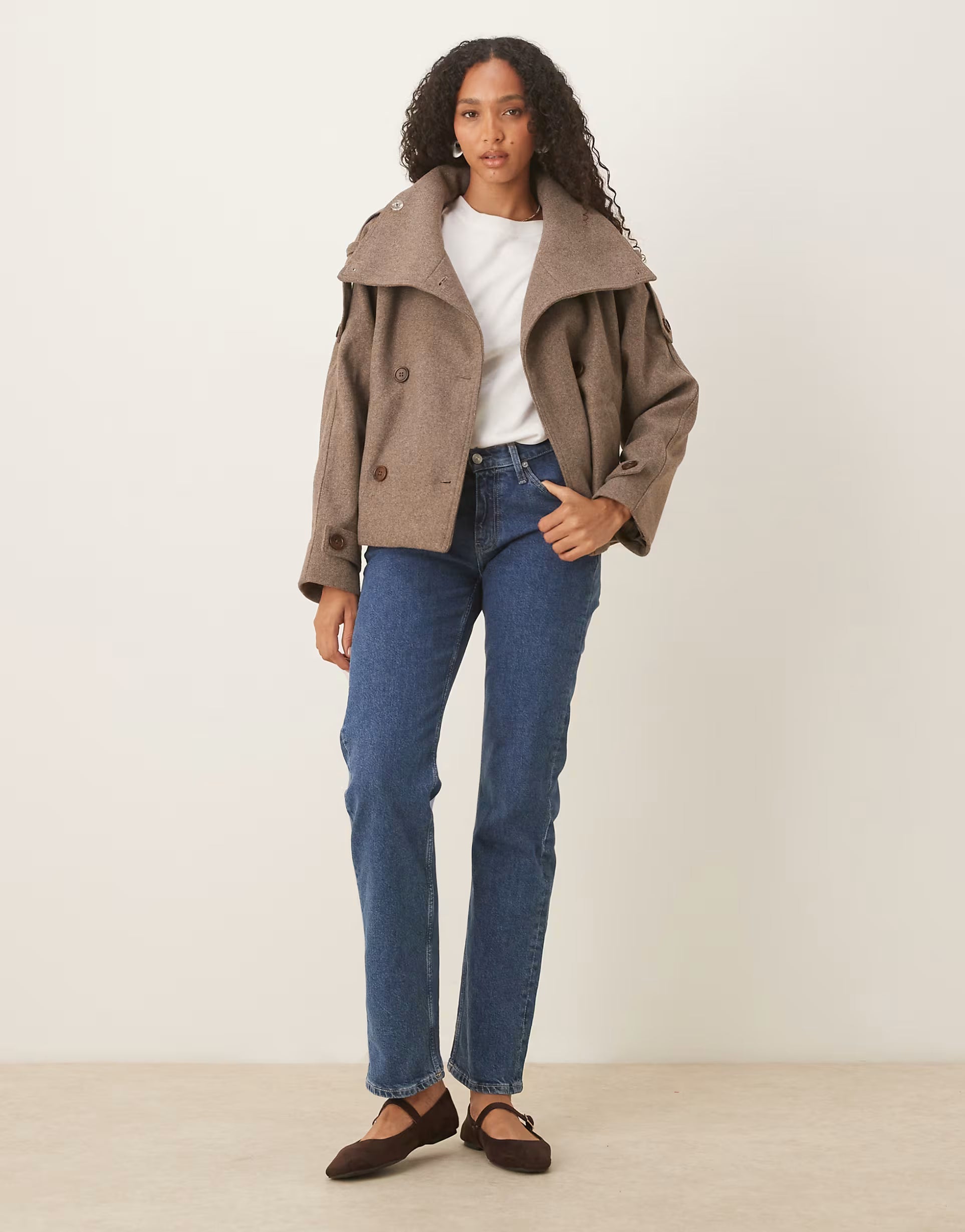 Camille Cropped Trench Coat
