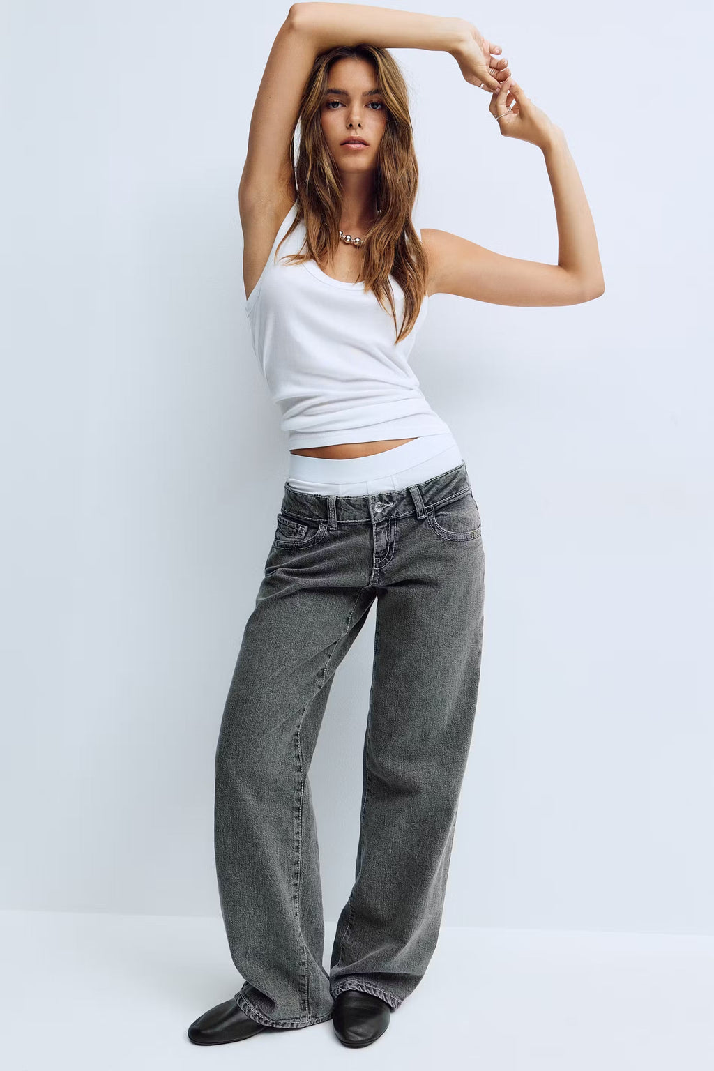 Eleni Low Wide Jeans