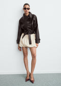 Lilith Leather Trench Coat
