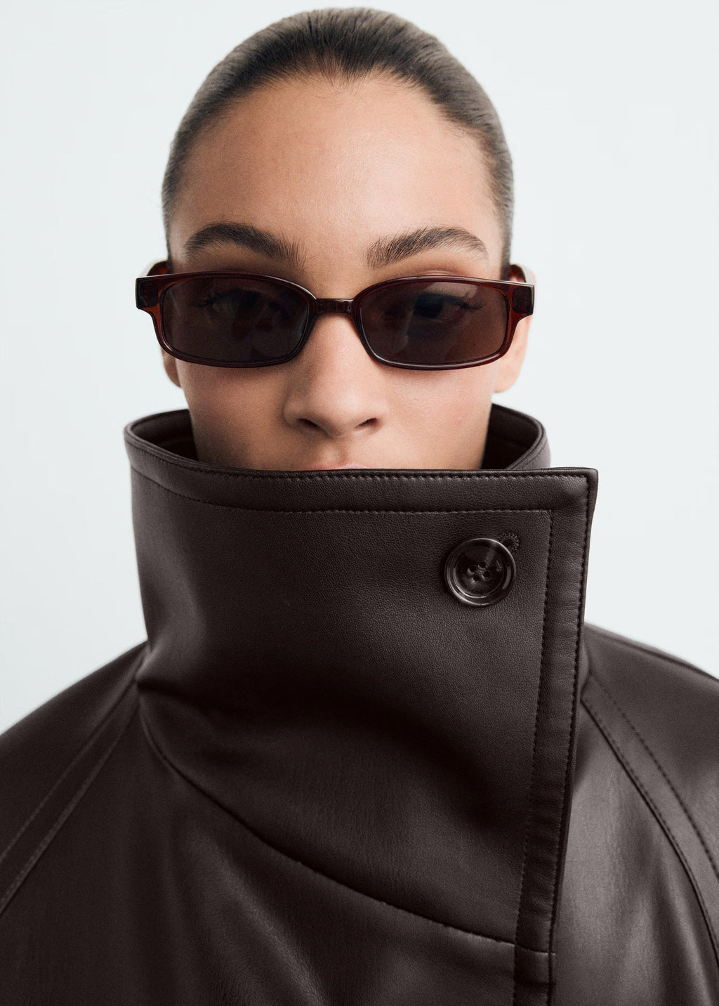 Lilith Leather Trench Coat