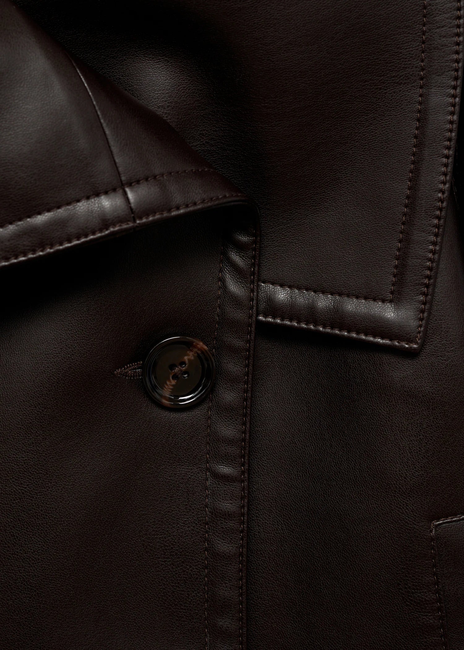 Lilith Leather Trench Coat