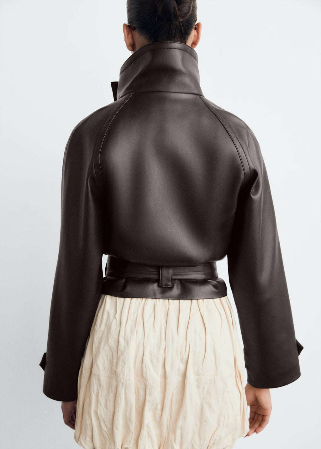 Lilith Leather Trench Coat