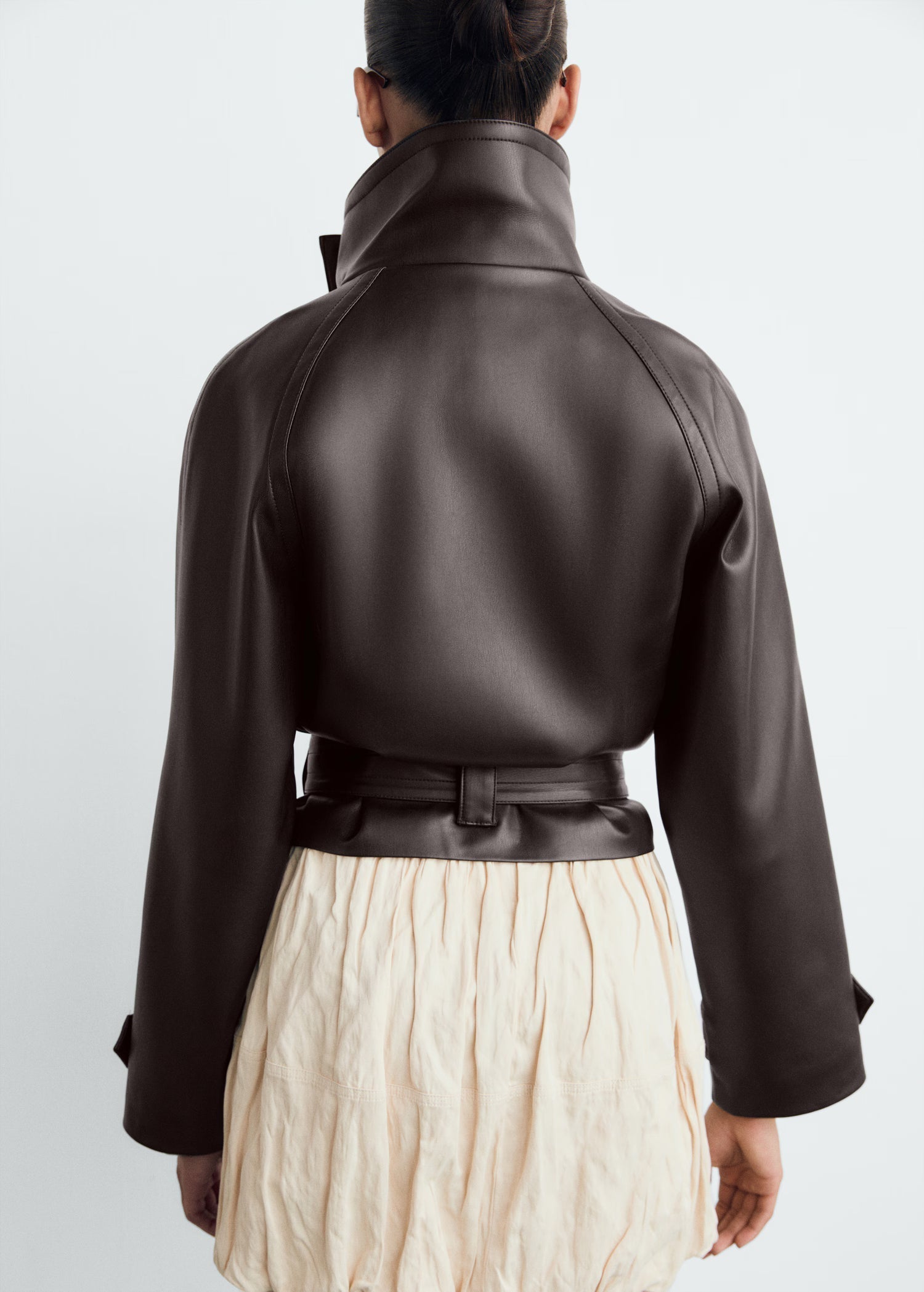Lilith Leather Trench Coat