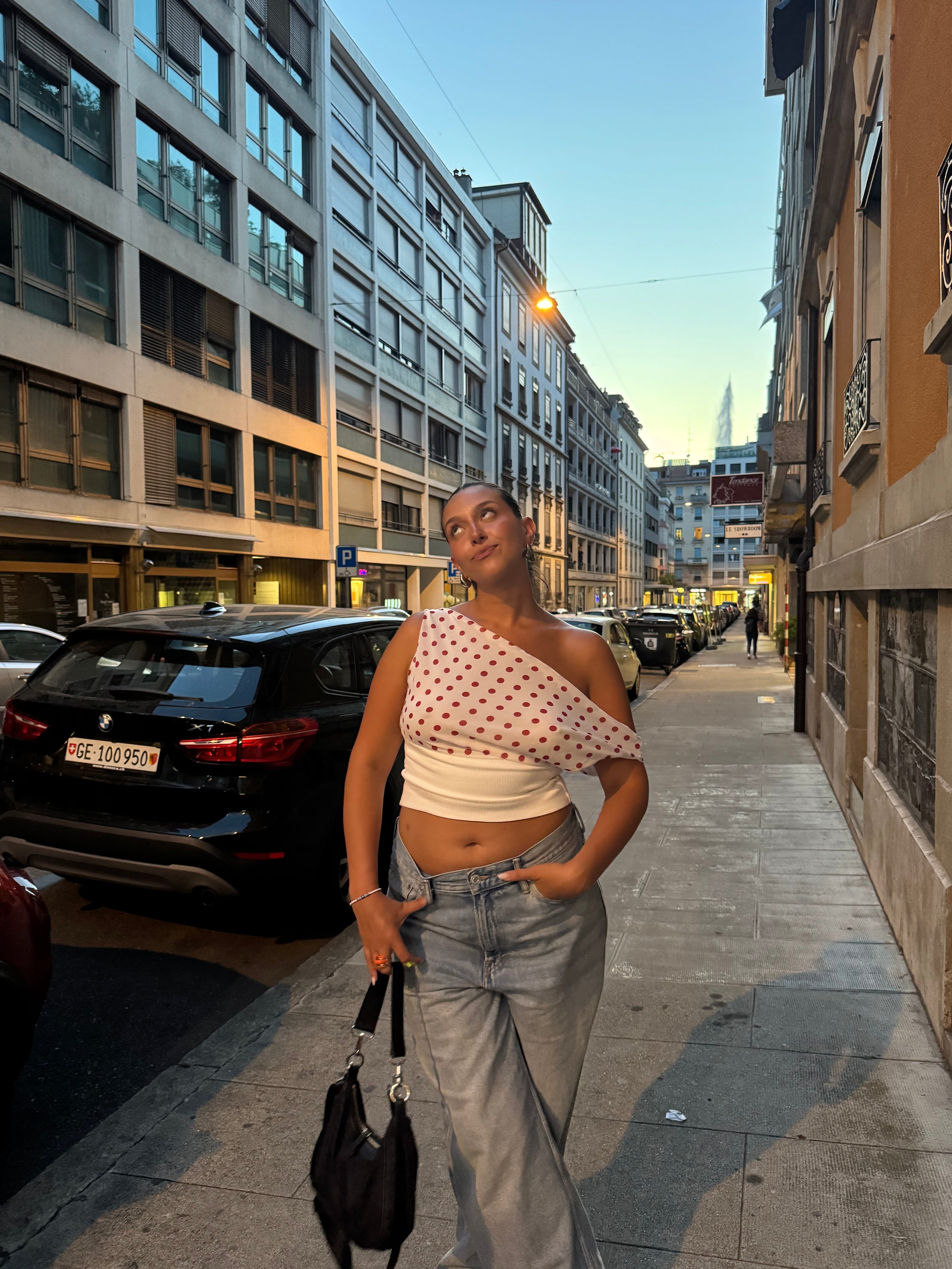 Livia Polka Dotted Top