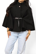 Nova Belted Cape Poncho