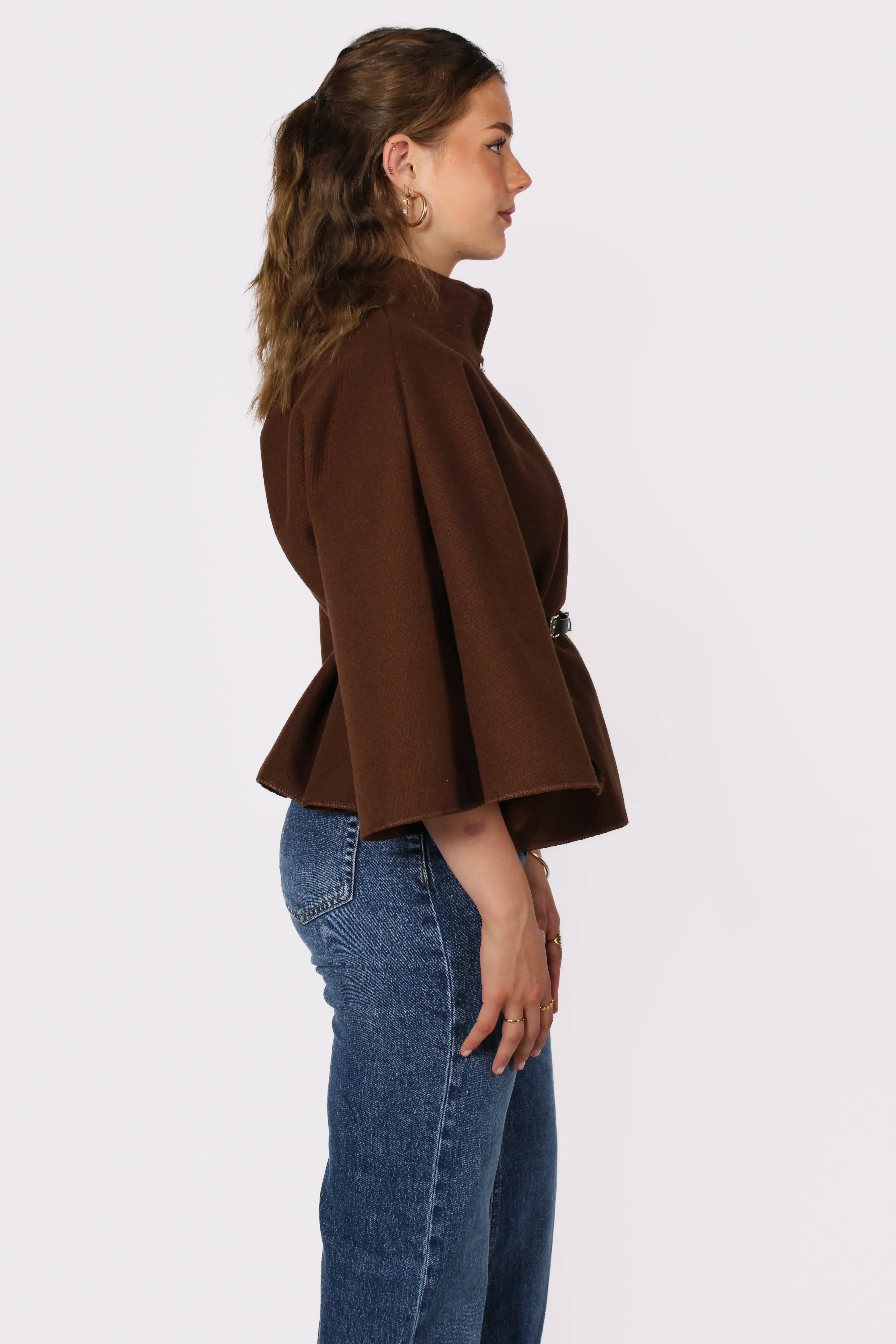 Nova Belted Cape Poncho