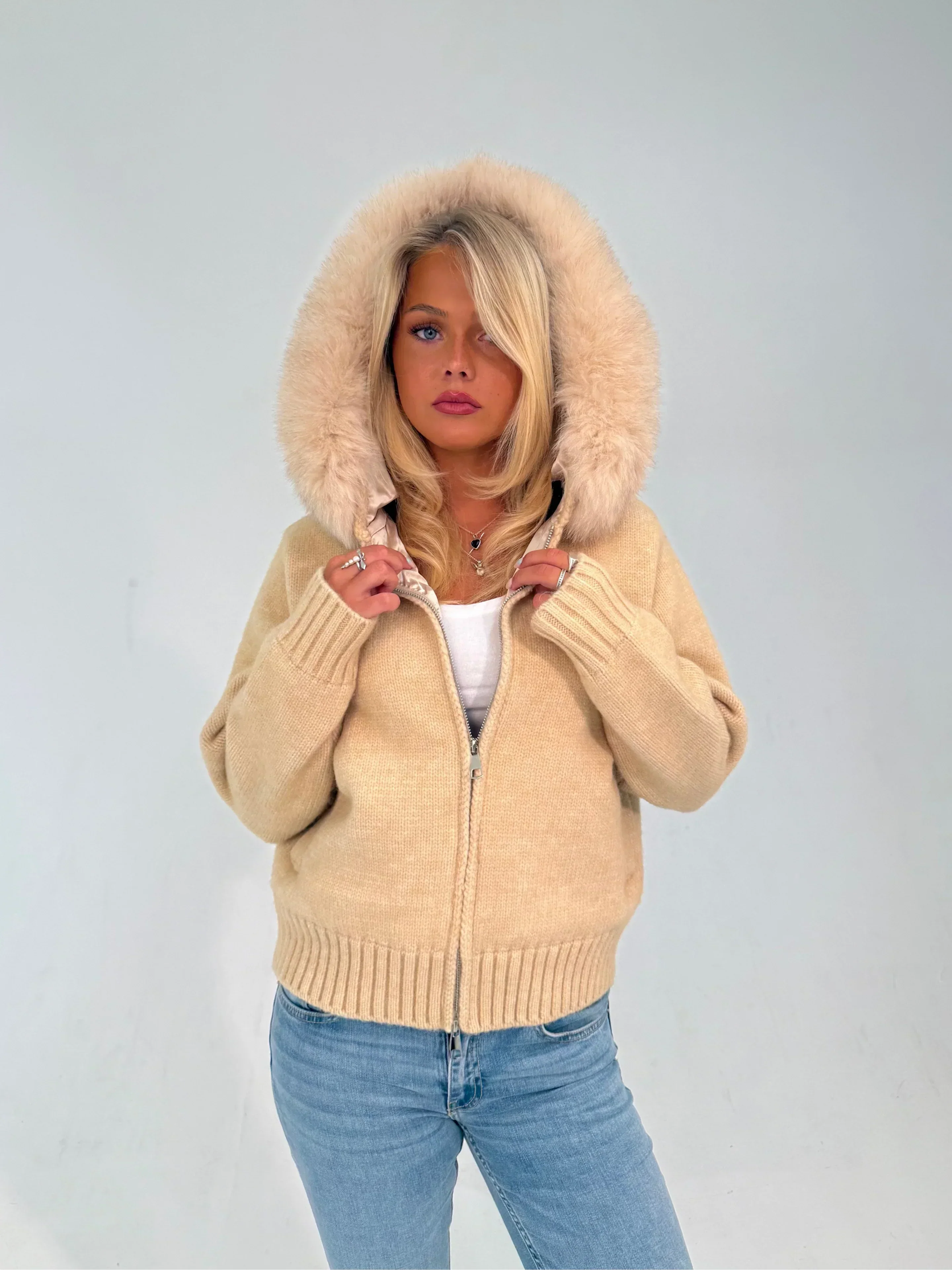 Verena Zipped Fur Jacket