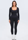 SnatchedKnit Long Sleeve Jumpsuit
