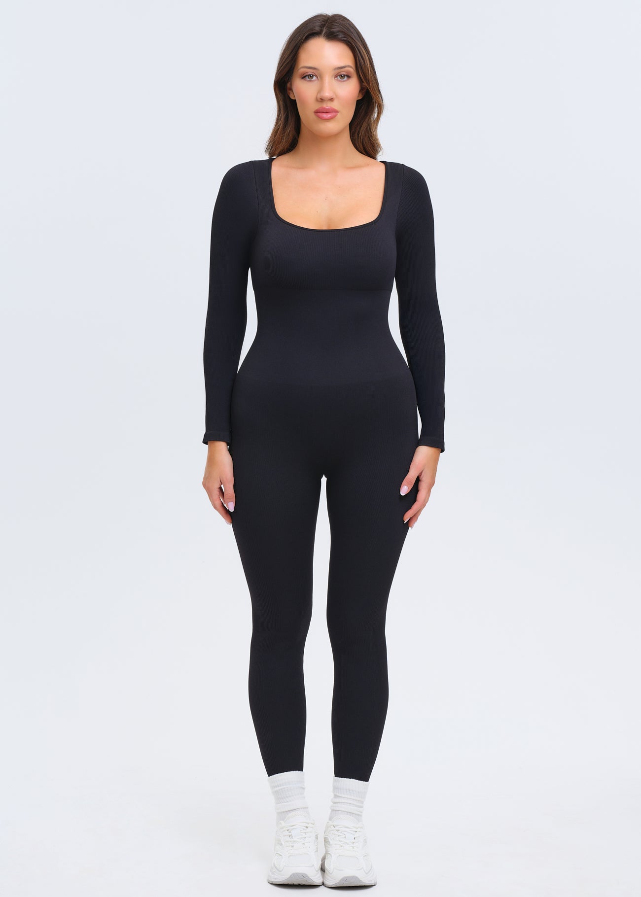 SnatchedKnit Long Sleeve Jumpsuit