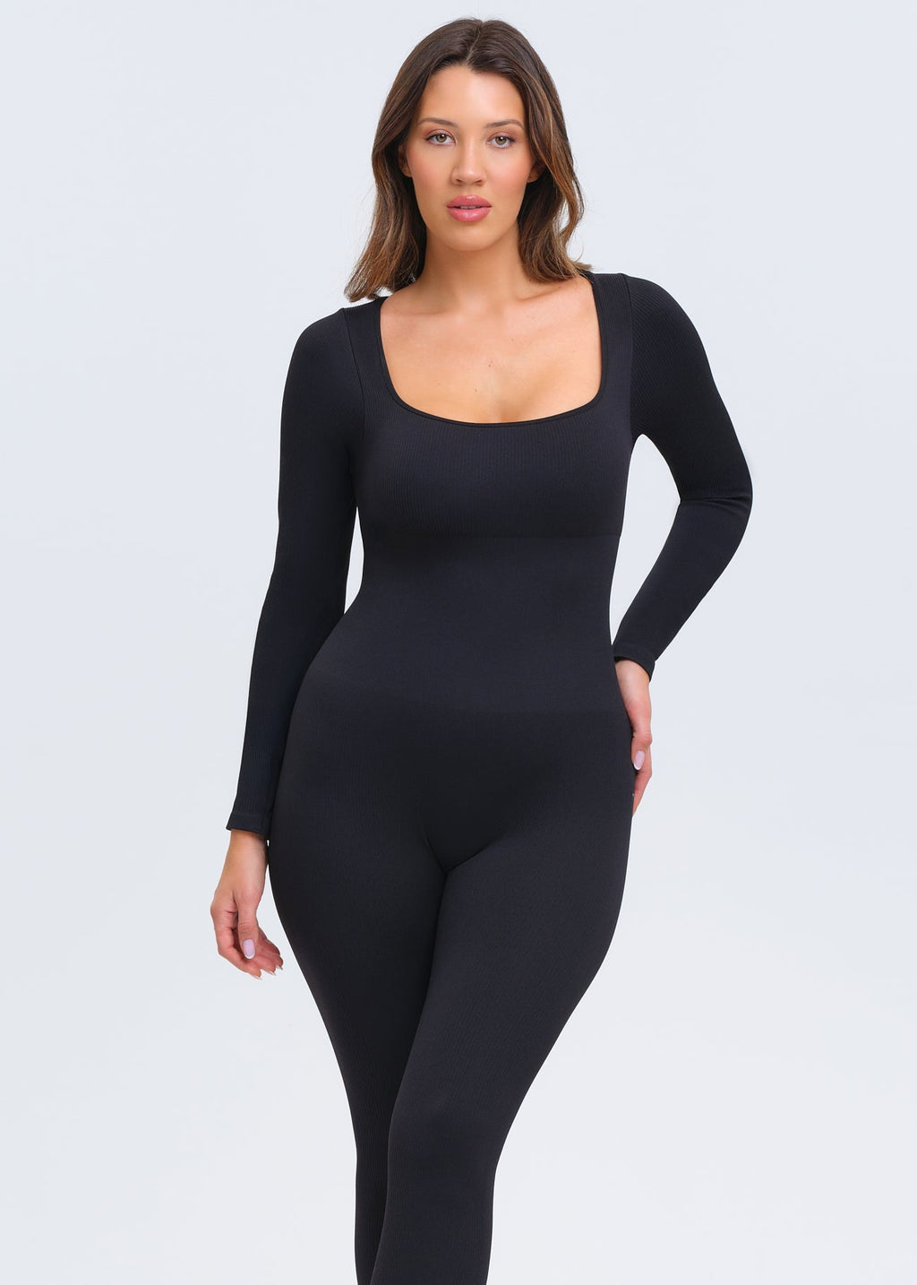 SnatchedKnit Long Sleeve Jumpsuit