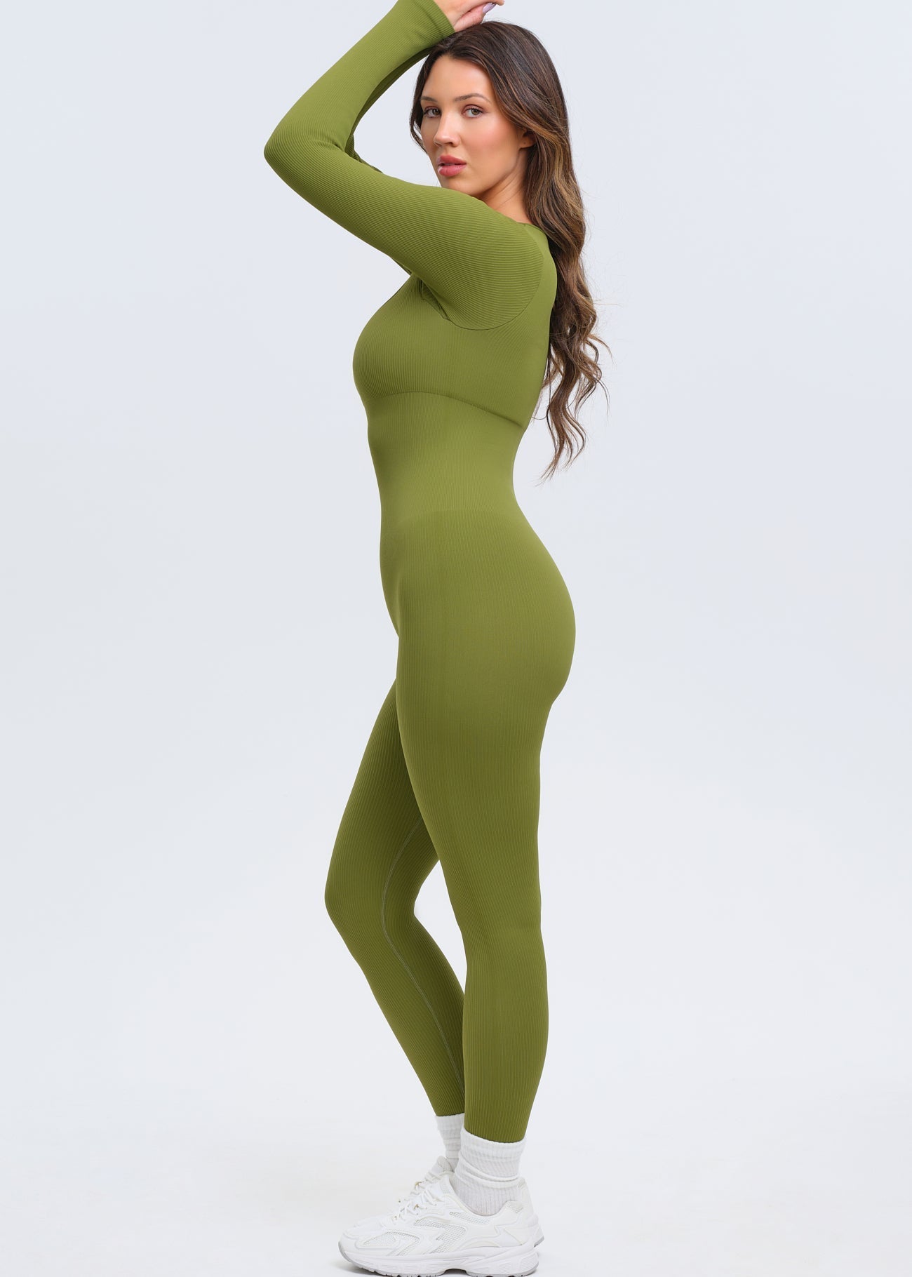 SnatchedKnit Long Sleeve Jumpsuit