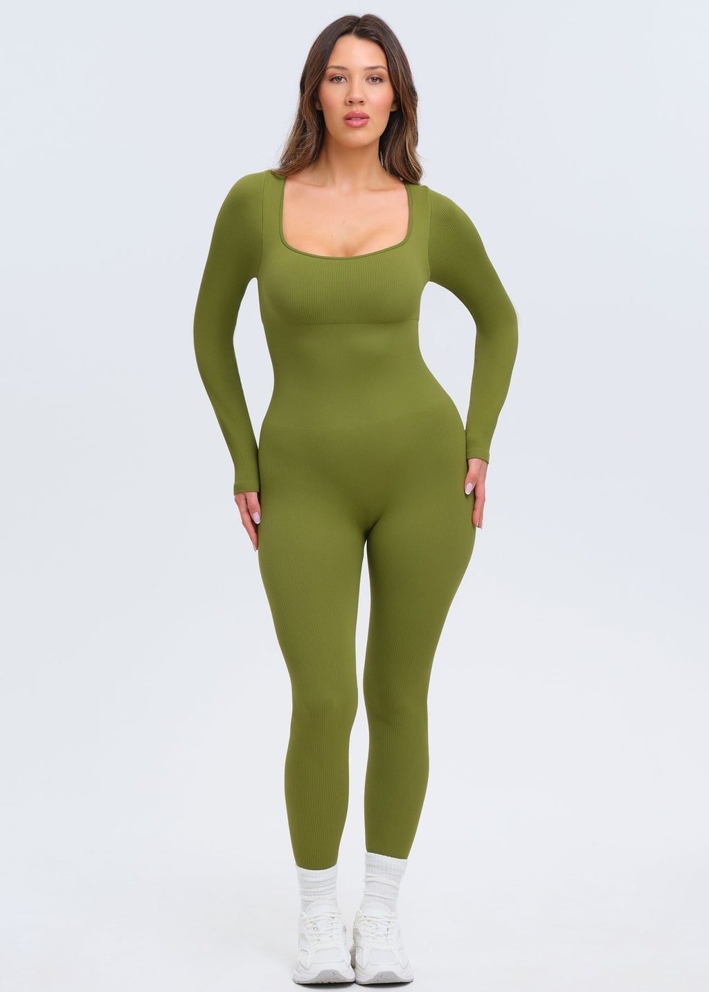 SnatchedKnit Long Sleeve Jumpsuit