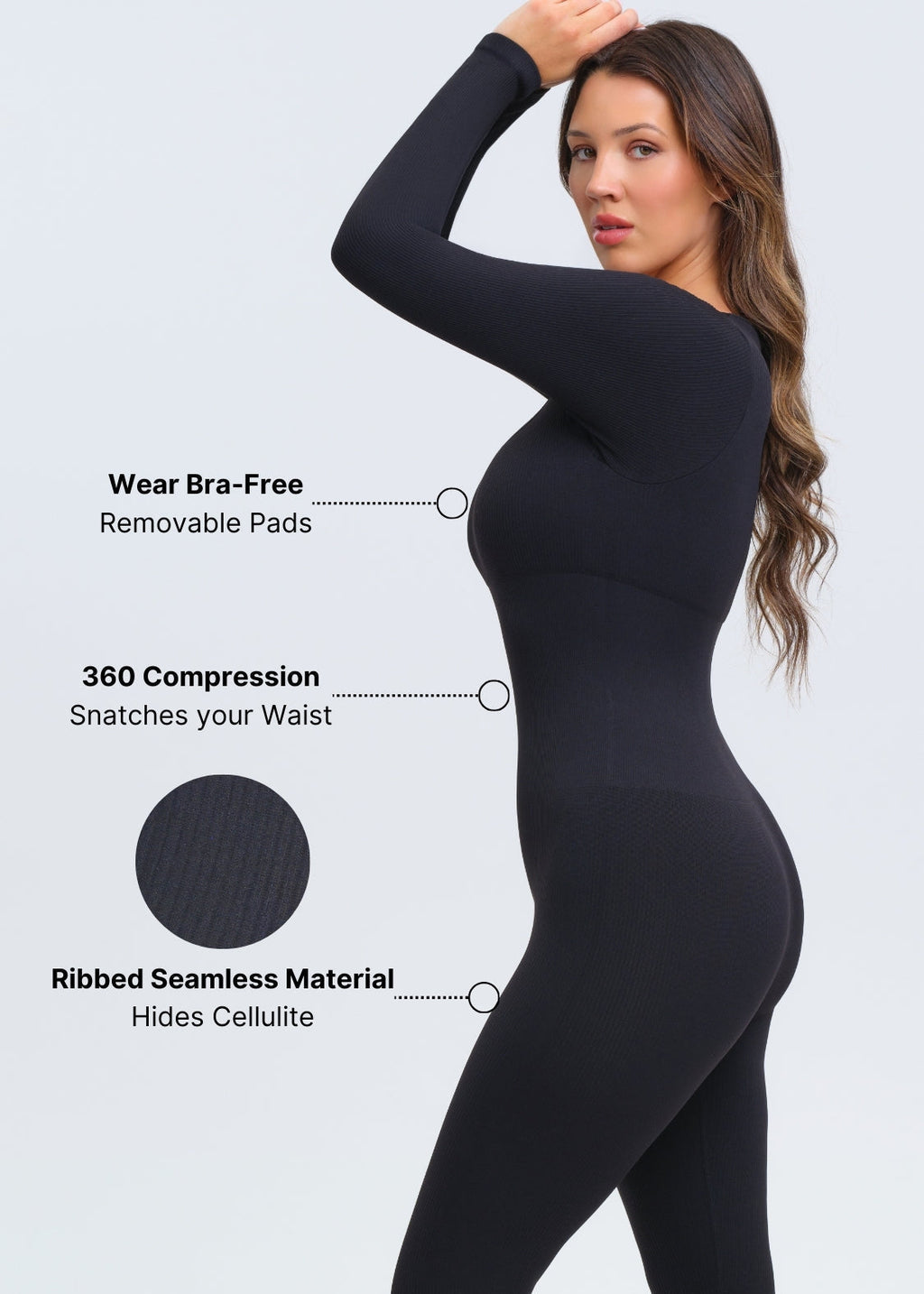 SnatchedKnit Long Sleeve Jumpsuit