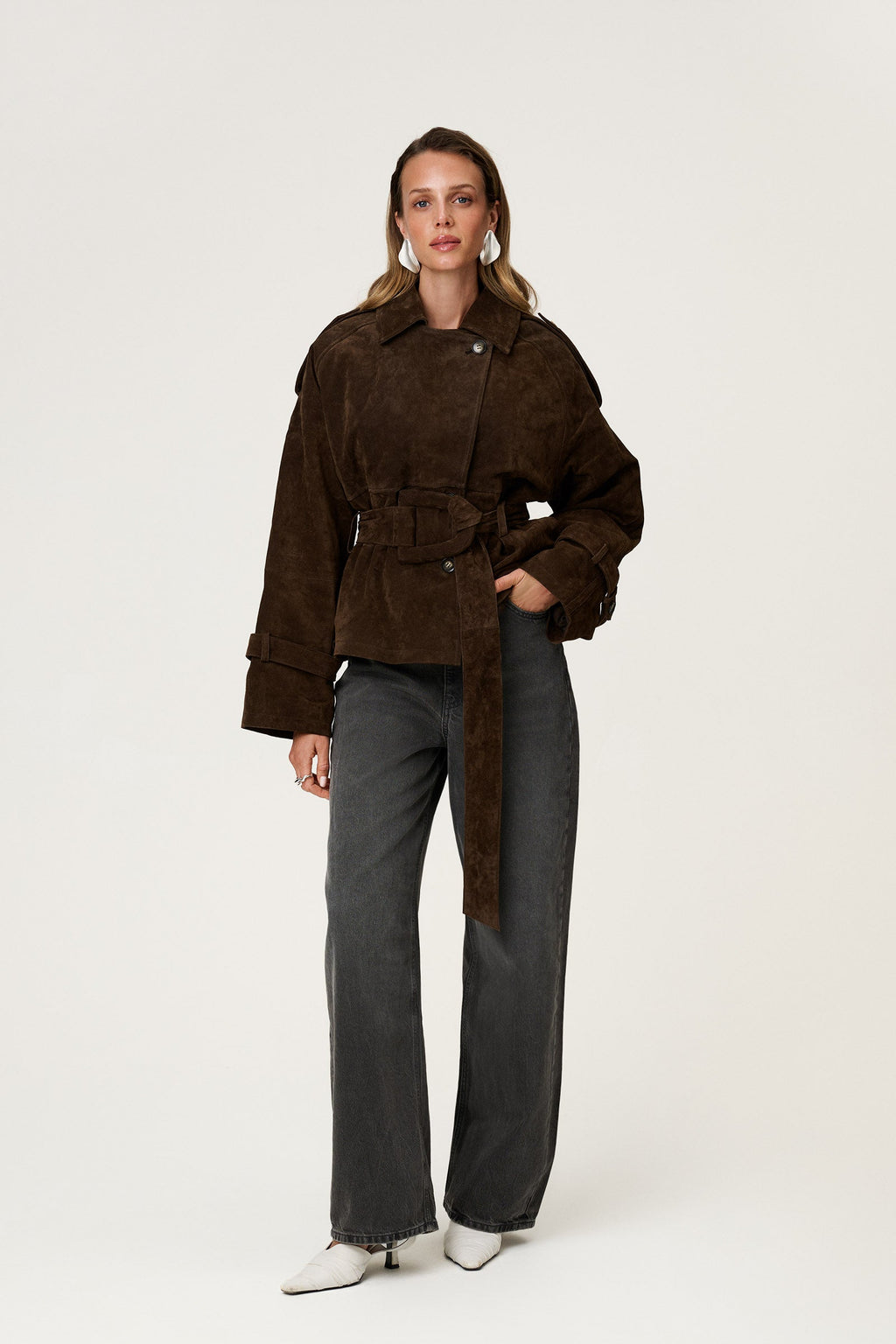 Esme Cropped Trench Coat